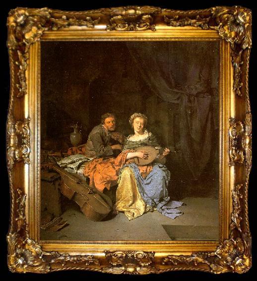 framed  BEGA, Cornelis The Duet  hgg, ta009-2